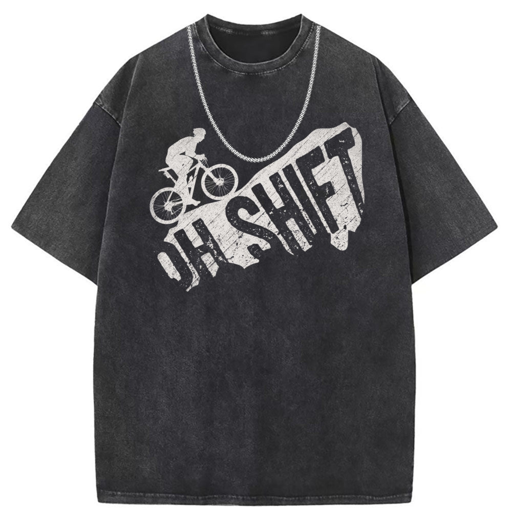Men T Shirts Short-sleeved T-shirt women washed and old