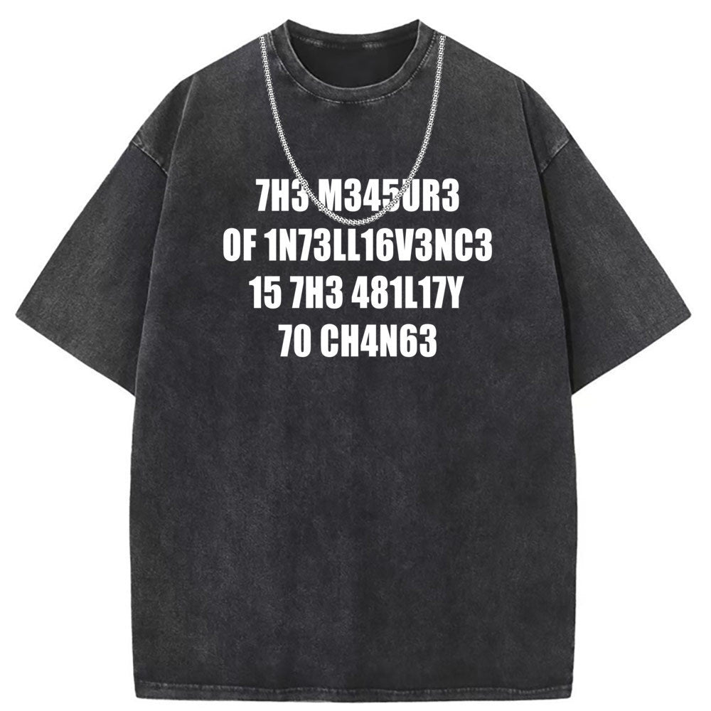 Men T Shirts Crew neck short sleeve T-shirt washed old American style