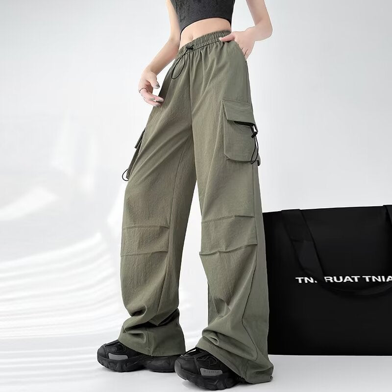 Women casual pants retro spring summer loose