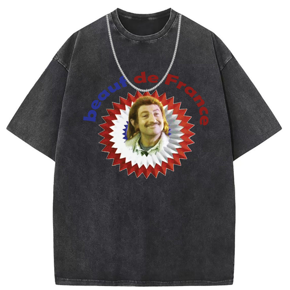 Mens T Shirts Cotton Printed Short Sleeves