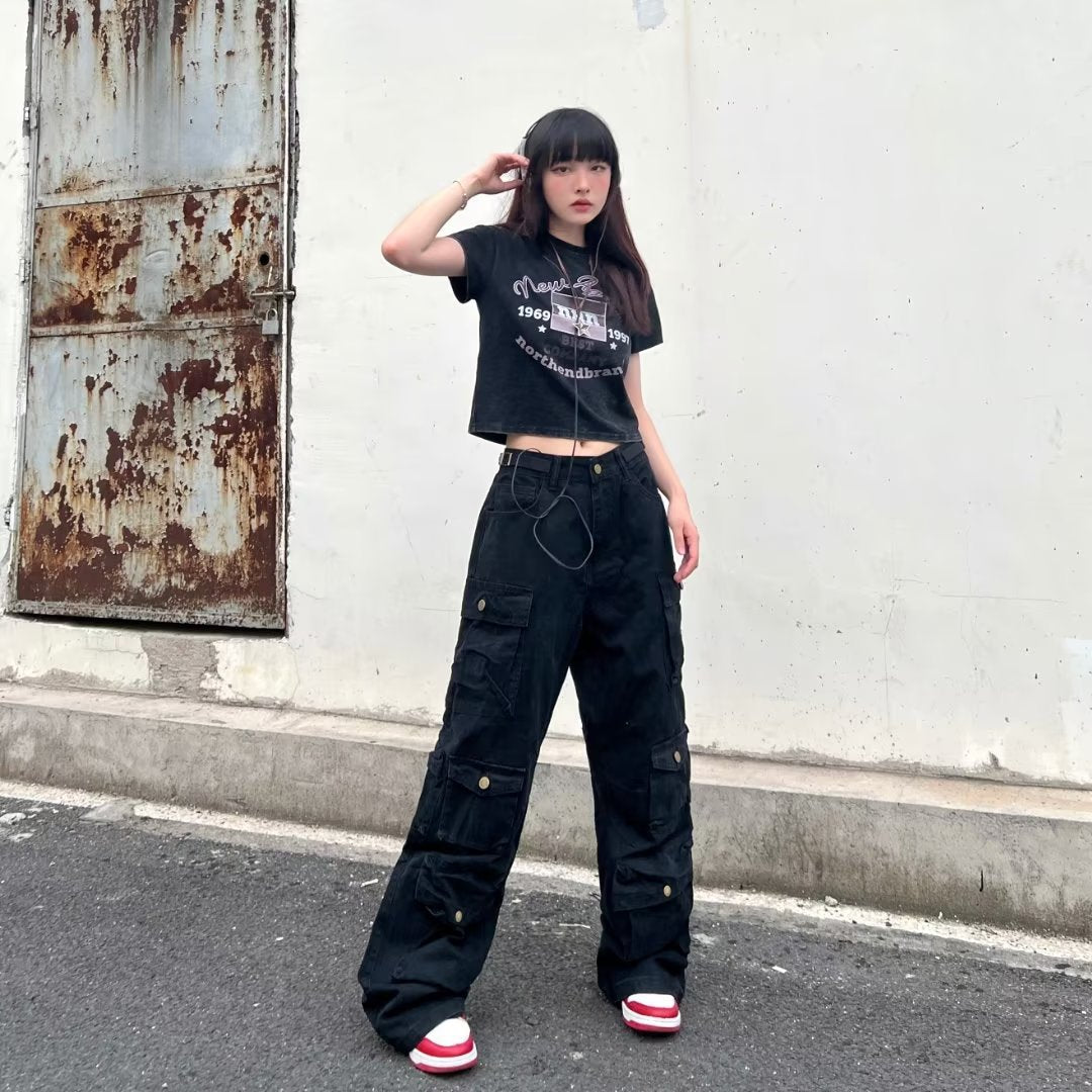 Women casual pants retro