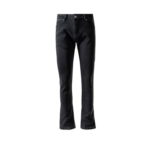 MIJKO Men's Vintage Pants MIJKO Men's Women's Spring and Summer Wide Feet Slim-Fit Black Jeans