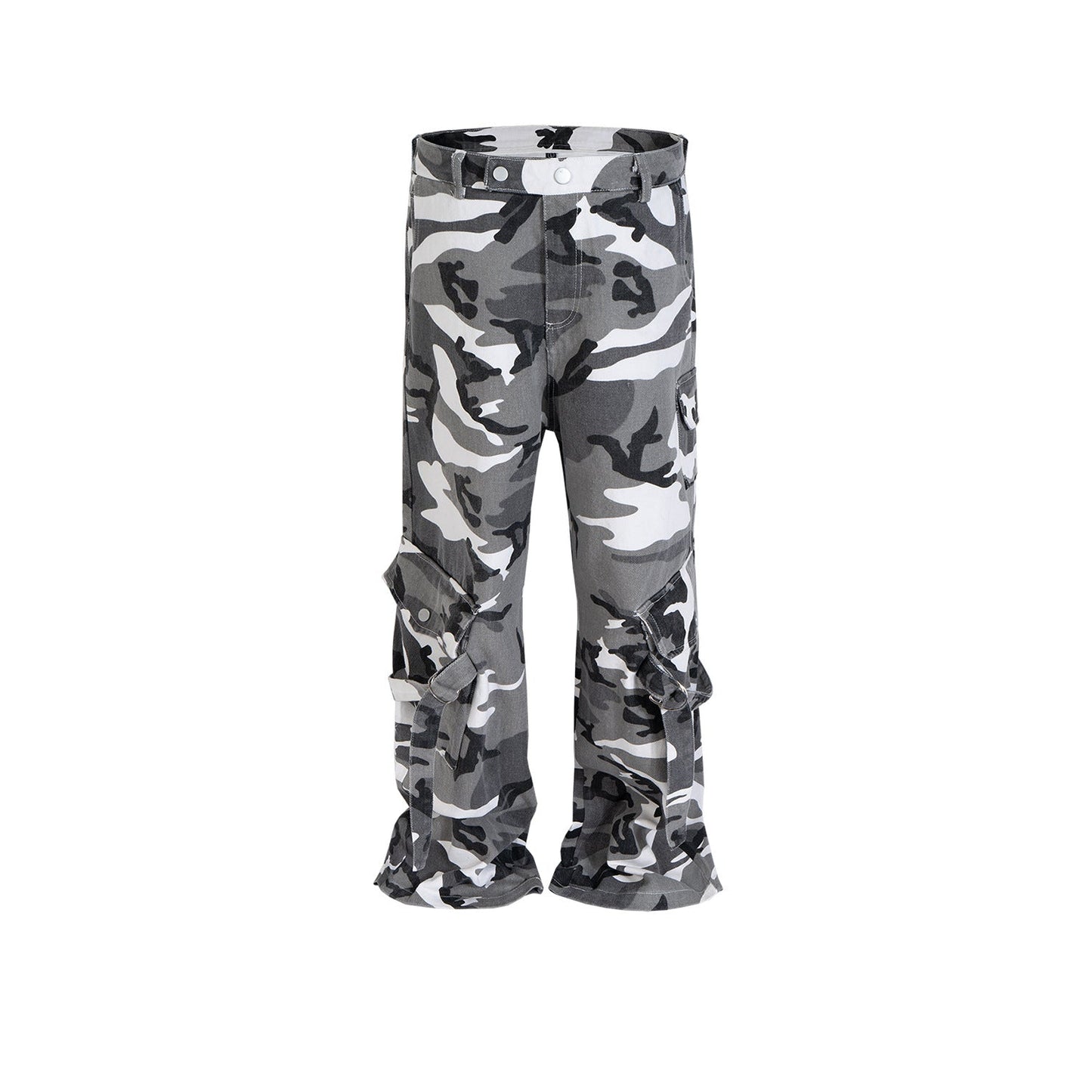 MIJKO Men's Vintage Pants MIJKO Men's Women's Straight Pants Camouflage Casual Pants