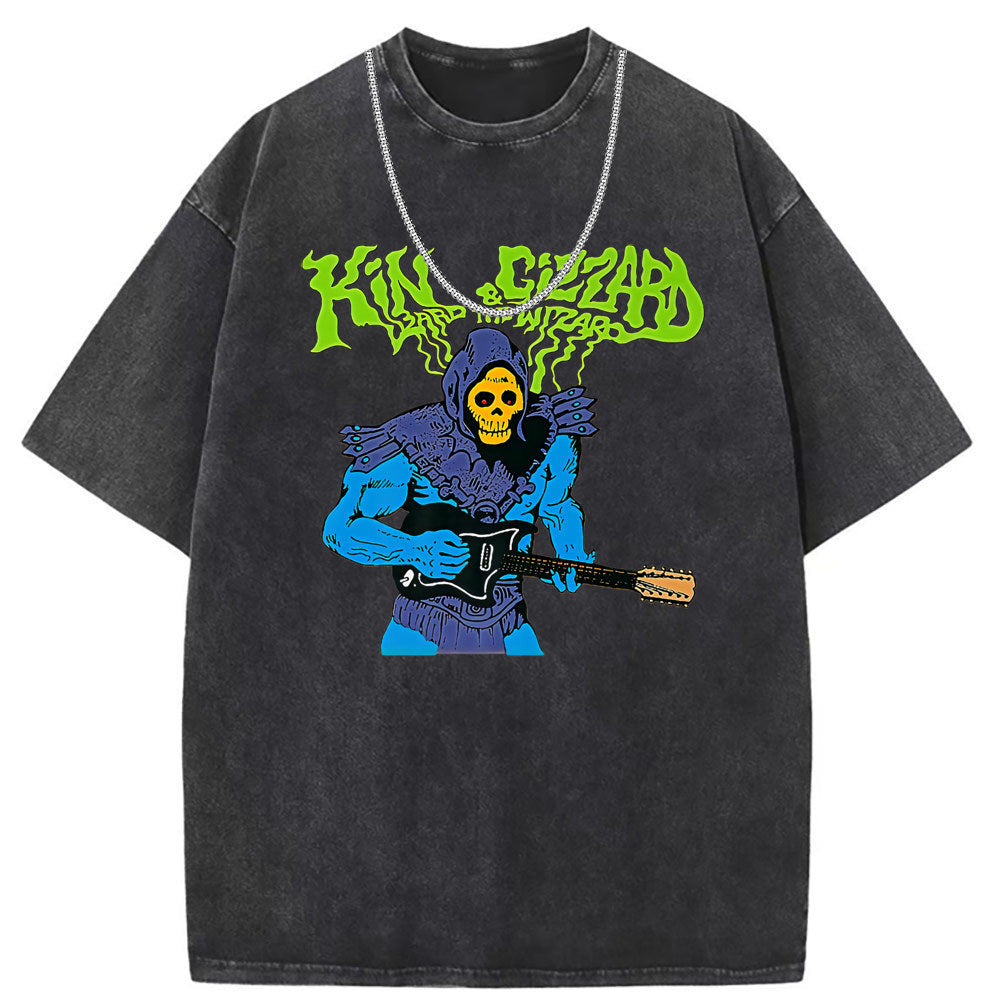 Mens T Shirts Washed Do Old Punk Loose