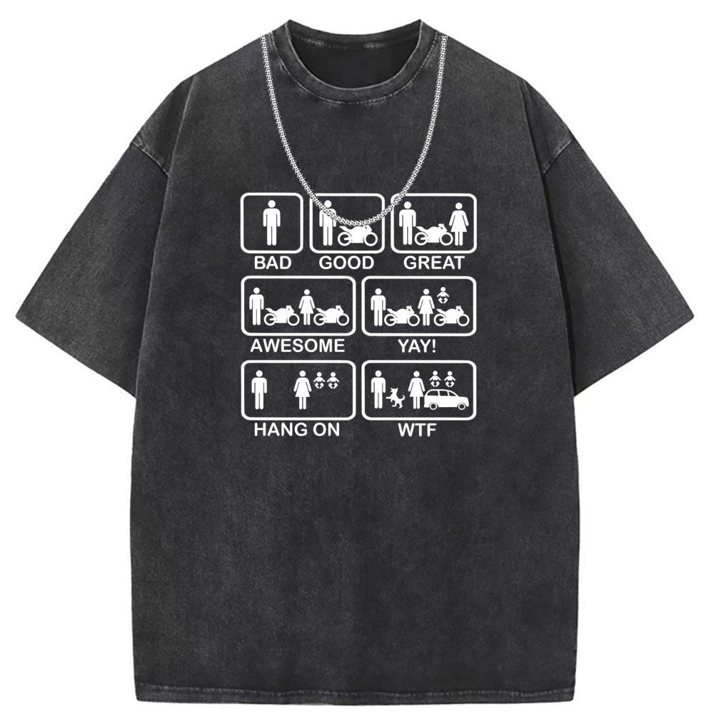 Men T Shirts Retro old cotton short-sleeved T-shirt