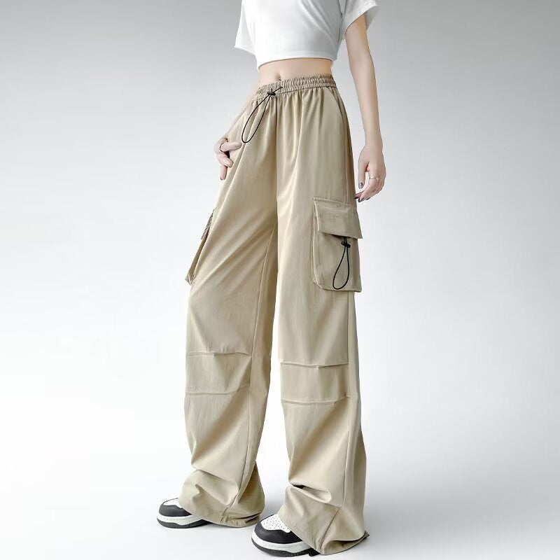 Women casual pants retro spring summer loose