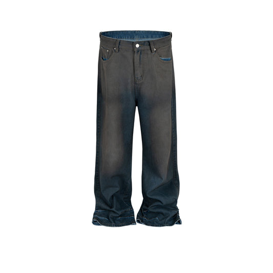 MIJKO Men's Vintage Pants MIJKO Men's Women's Old Design Jeans Straight Pants