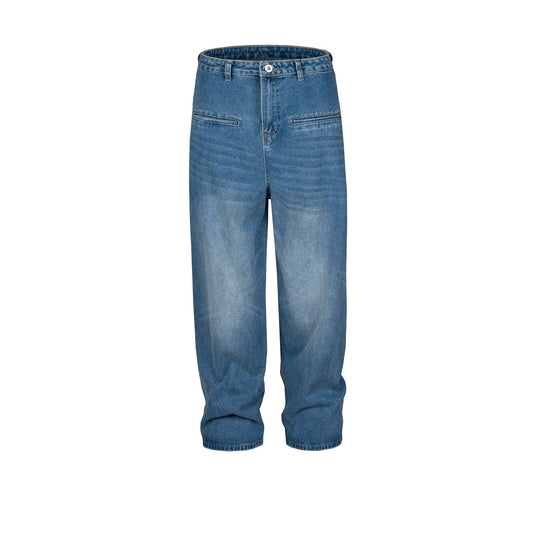 MIJKO Men's Vintage Pants MIJKO Washing Water Old Men's and Women's Jeans