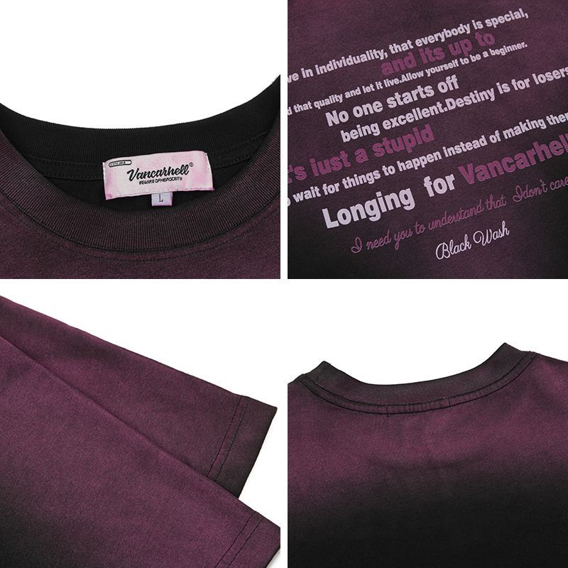 Mens T Shirts Do Old Gradual Change Color Short Sleeves