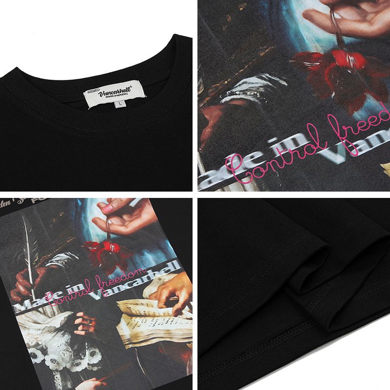 Men T Shirts Loose Couple Casual Short Sleeves