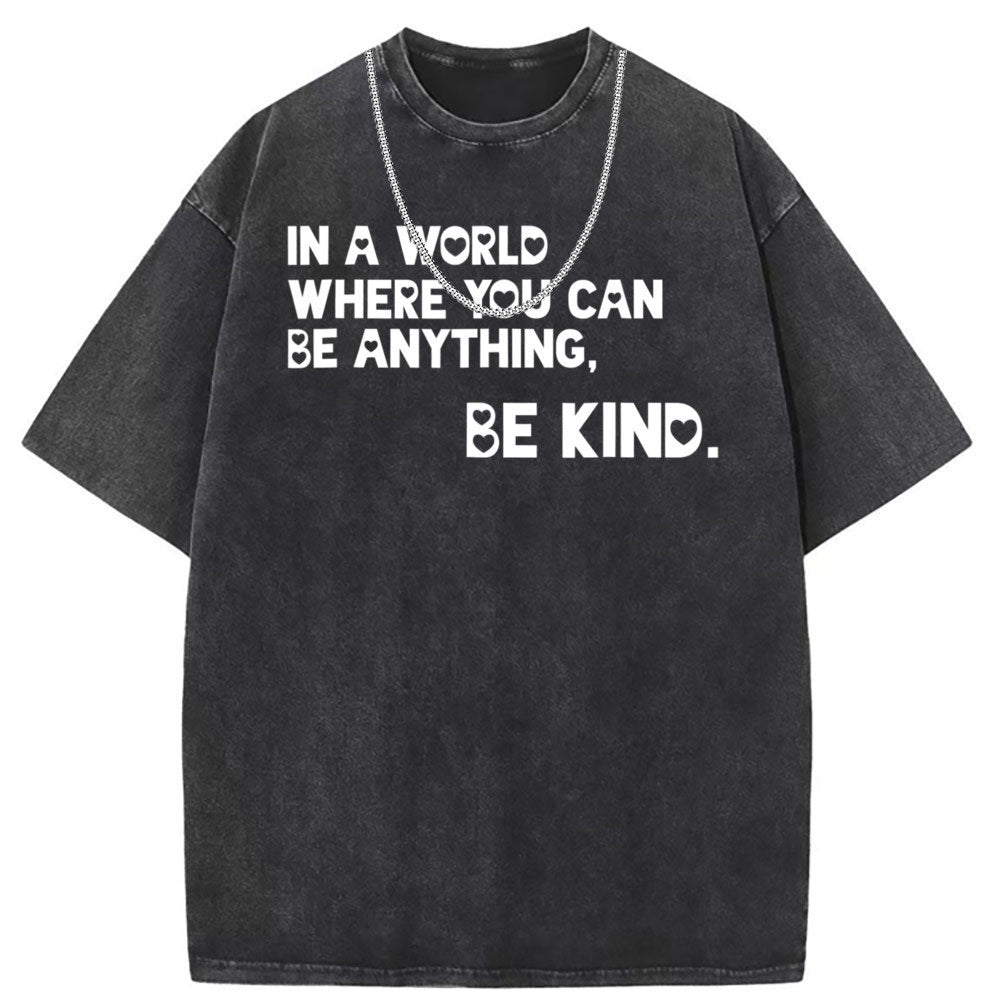 Men T Shirts Vintage vintage cotton printed short-sleeved T-shirt