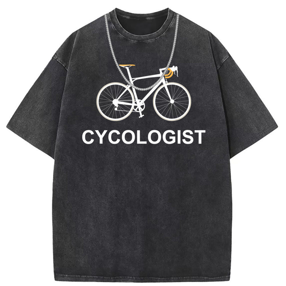 Men T Shirts Washed old punk short-sleeved T-shirt