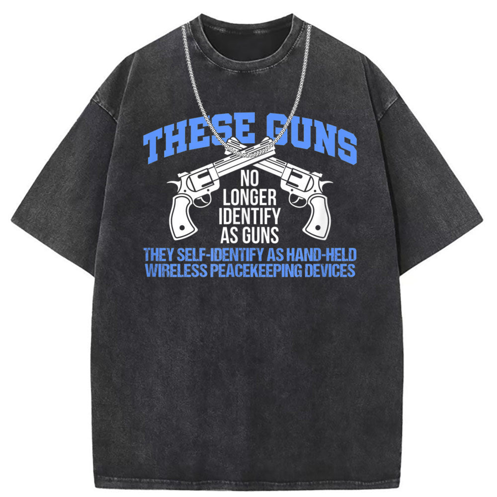 Mens T Shirts Washed Old Punk Short Sleeve T-Shirts