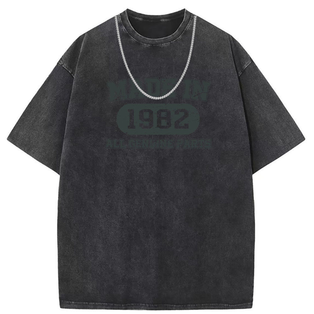 Mens T Shirts Washed Do Old Punk Loose
