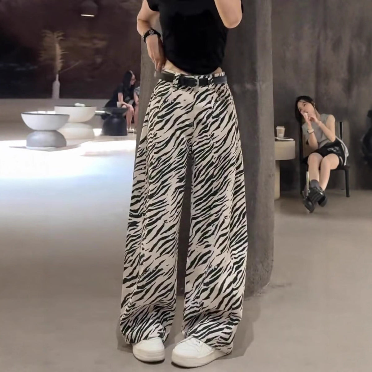 Women casual pant women's high waistslimming lookeasiest for match