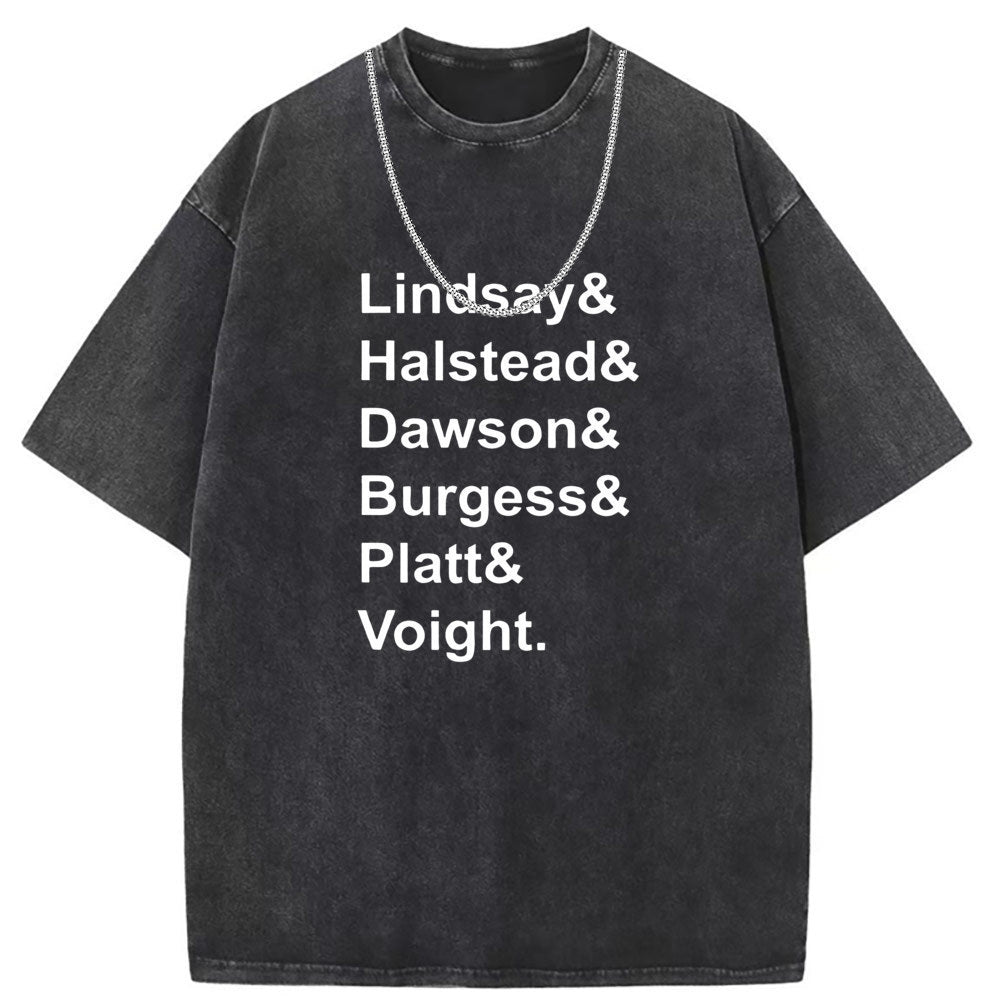 Men T Shirts T-shirt washed do old punk loose