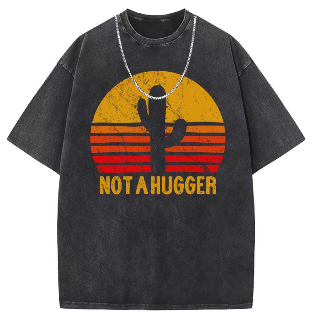 Men T Shirts Crew neck short sleeve T-shirt washed old American style