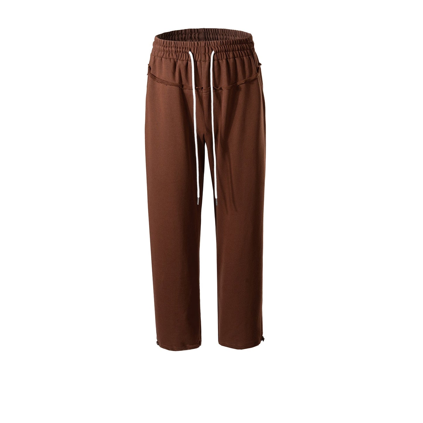 MIJKO Men Vintage Pants Spliced Sweatpants Casual Pants