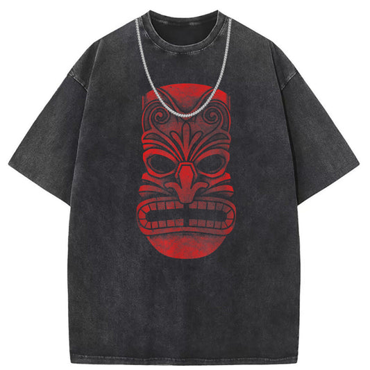 Men T Shirts Washed old punk short-sleeved T-shirt