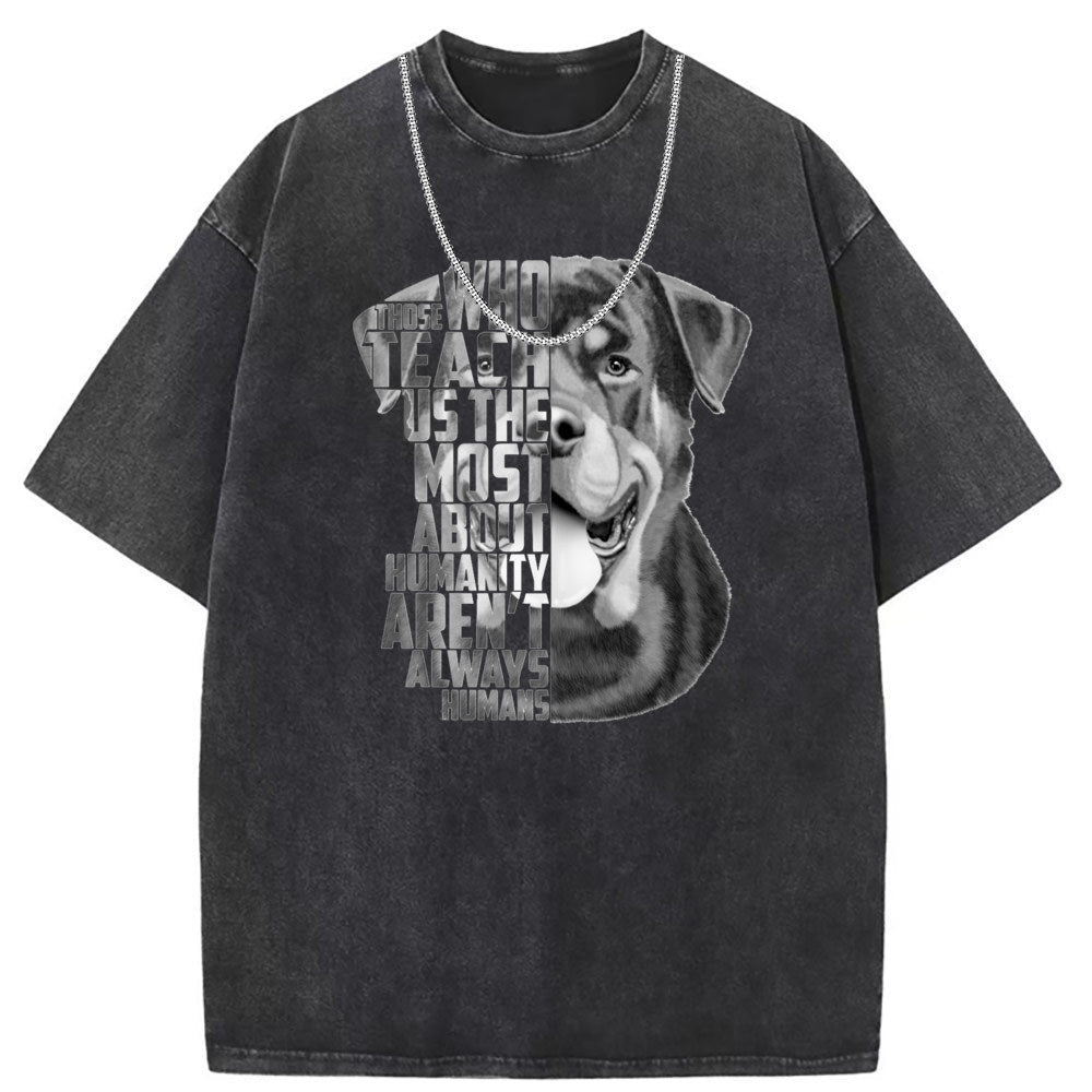 Mens T Shirts Punk Cotton Print