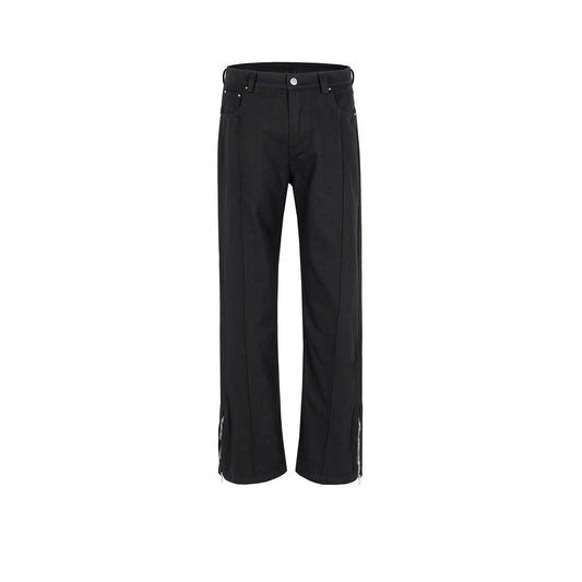 MIJKO Mens Vintage Pants MIJKO Slim-fit Splicing Deconstruction Trendy Casual Pants