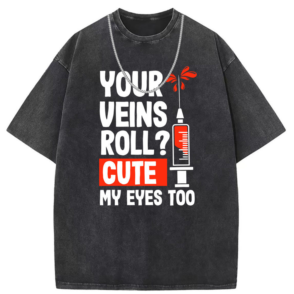 Mens T Shirts Washed Do Old Punk Loose