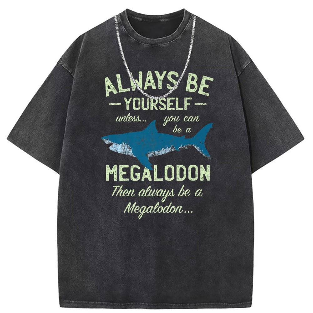 Men T Shirts Short Sleeve T-Shirts Women Washed Old American