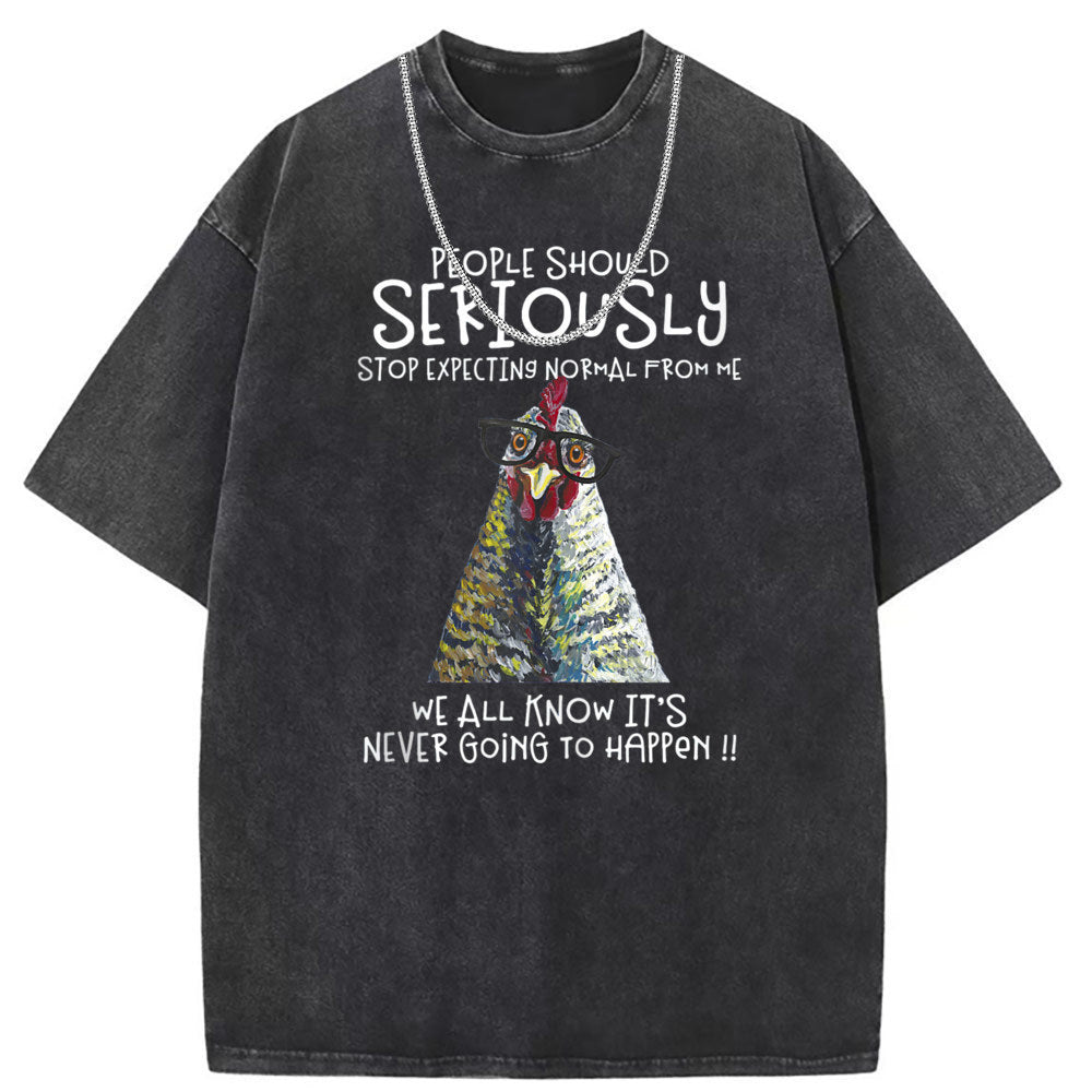 Men T Shirts Old vintage cotton printed short sleeves
