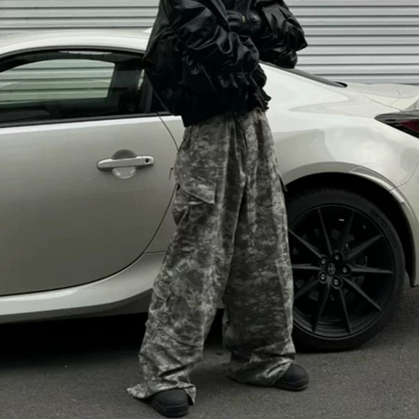 MIJKO Men's Vintage Pants MIJKO Men's Women's Baggy Overalls Straight Casual Pants