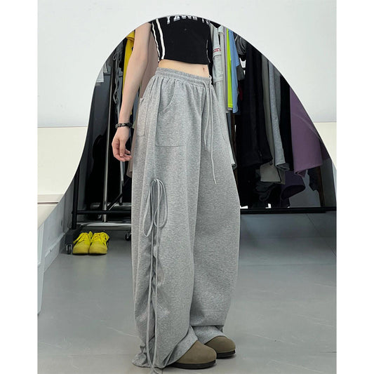 Women casual pant gray women's loose sweatpants