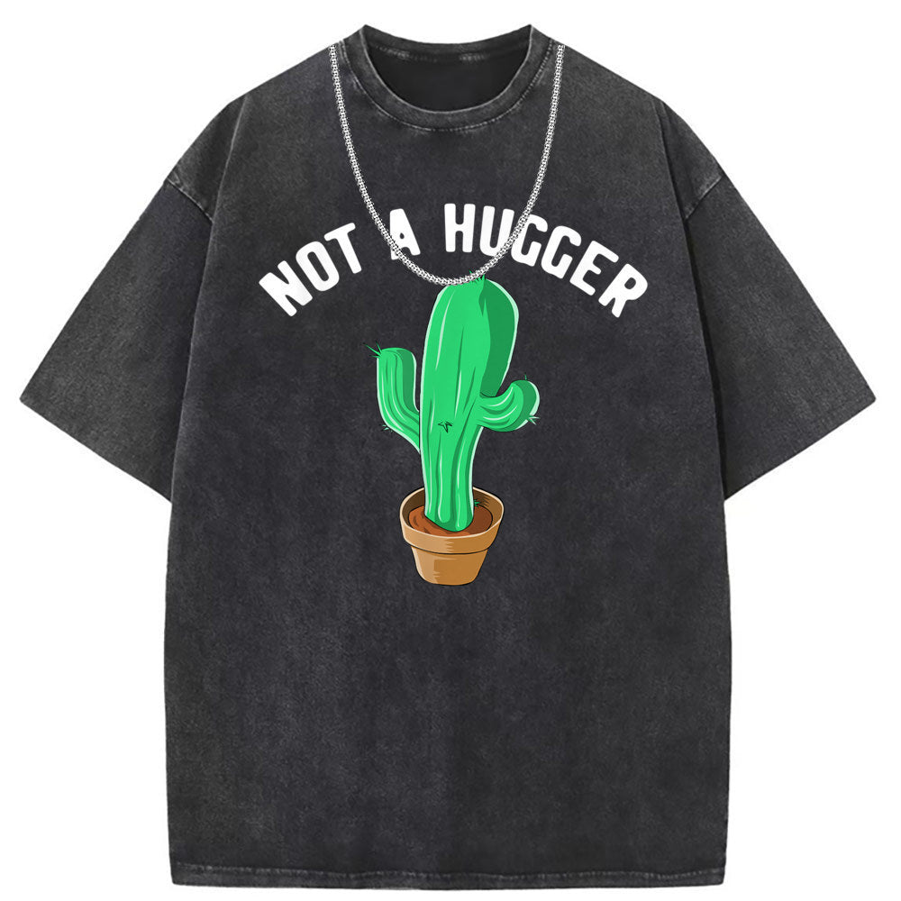 Men T Shirts Crew neck short sleeve T-shirt washed old American style