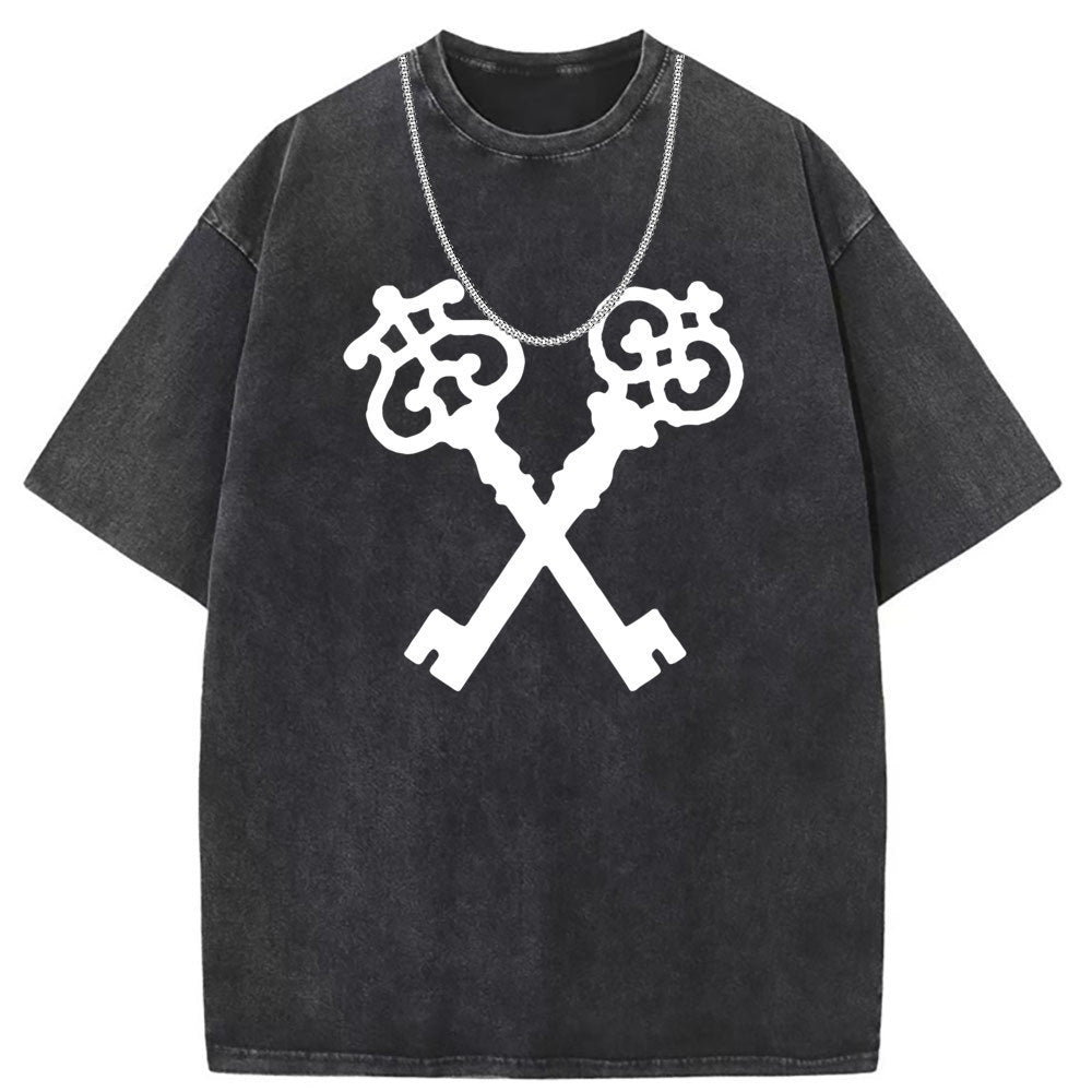 Men T Shirts Old vintage cotton short-sleeved T-shirt