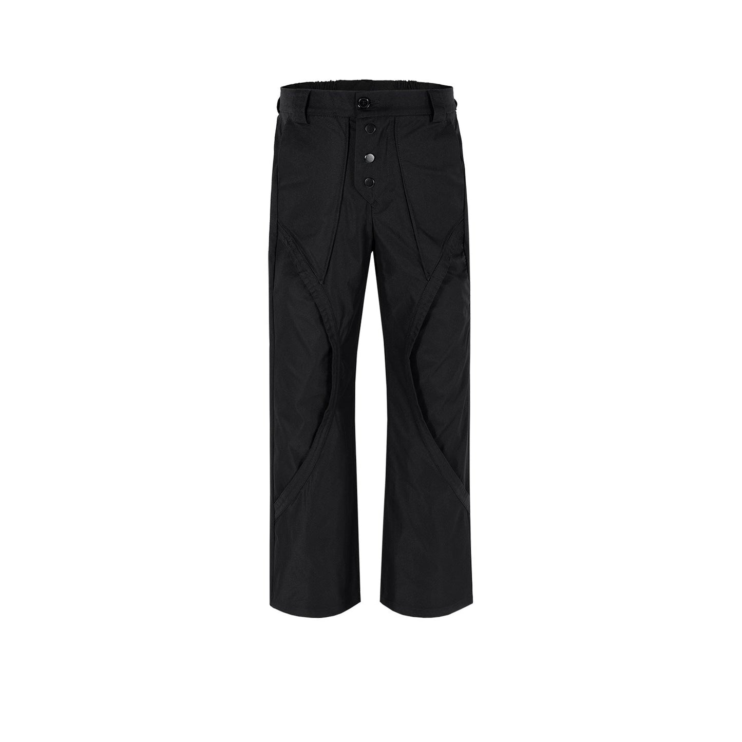 MIJKO Men's Vintage Pants MIJKO Men's Women's Button-Trimmed Trousers Casual Pants