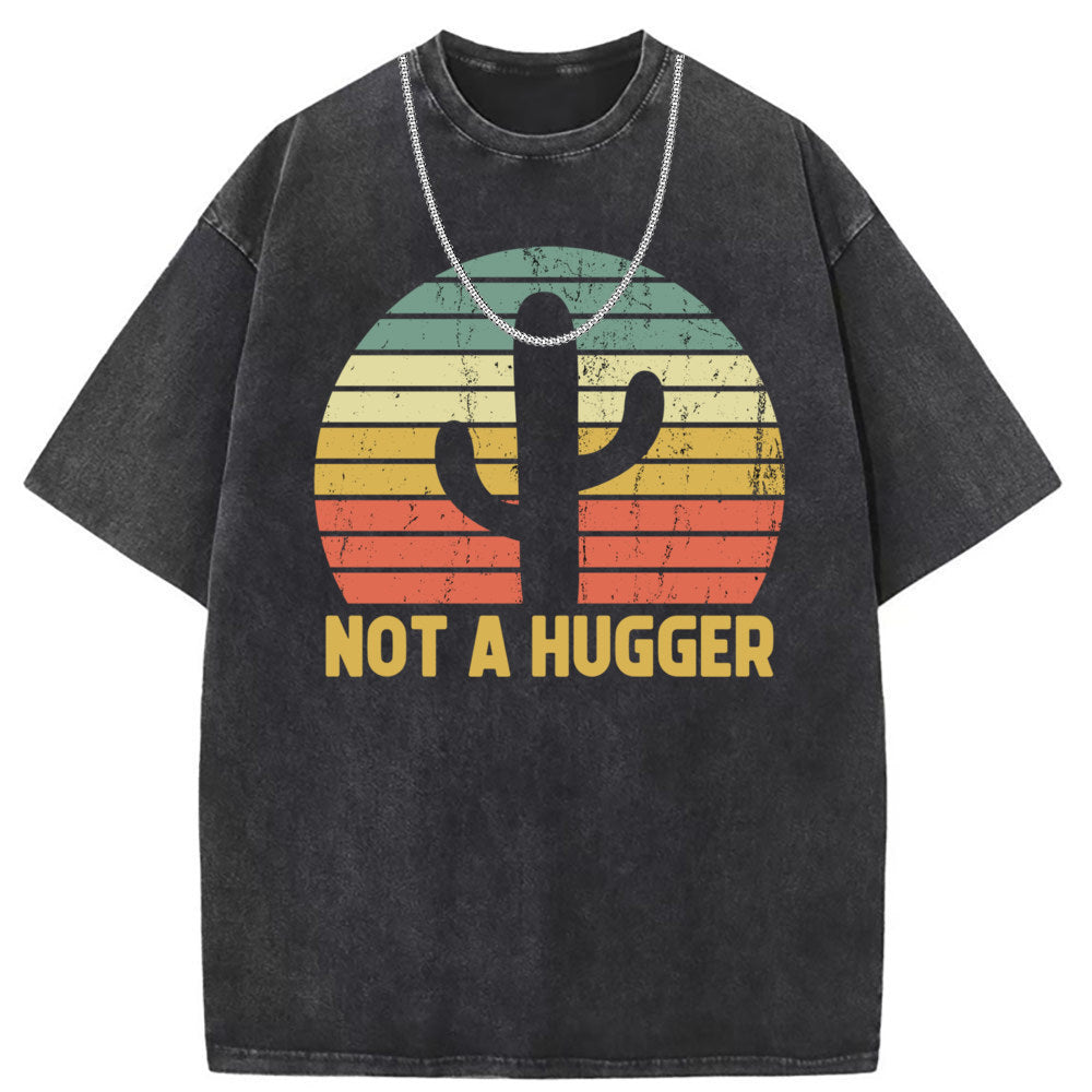 Men T Shirts Crew neck short sleeve T-shirt washed old American style