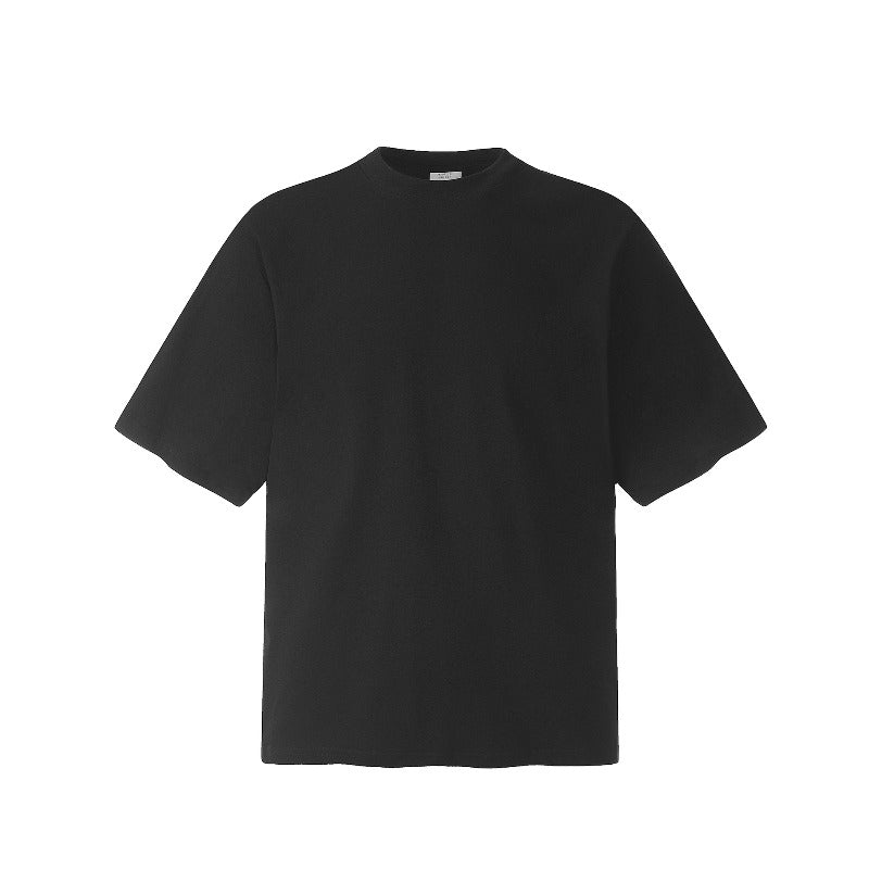 Men's t-shirts: american streetwear retro unisex versatile premium cool-touch solid color design, slightly relaxed fit short sleeve tee