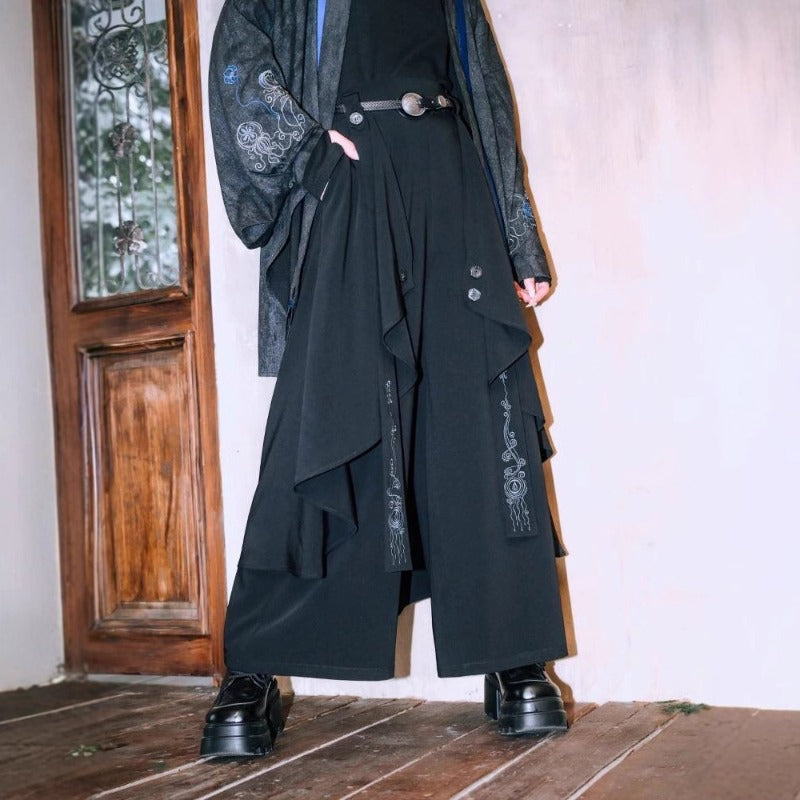 Women casual pant asymmetrical