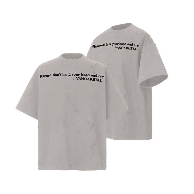 Men's t-shirts: american streetwear summer letter design, relaxed fit, distressed premium quality, unisex short sleeve tee