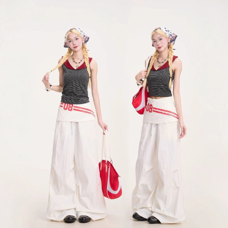 Women casual pants retroloose