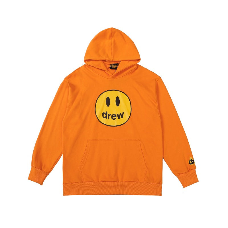 Drew house hoodie - autumn/winter d@ew classic smiley face letter print hooded sweatshirt (available in fleece and terry loop)