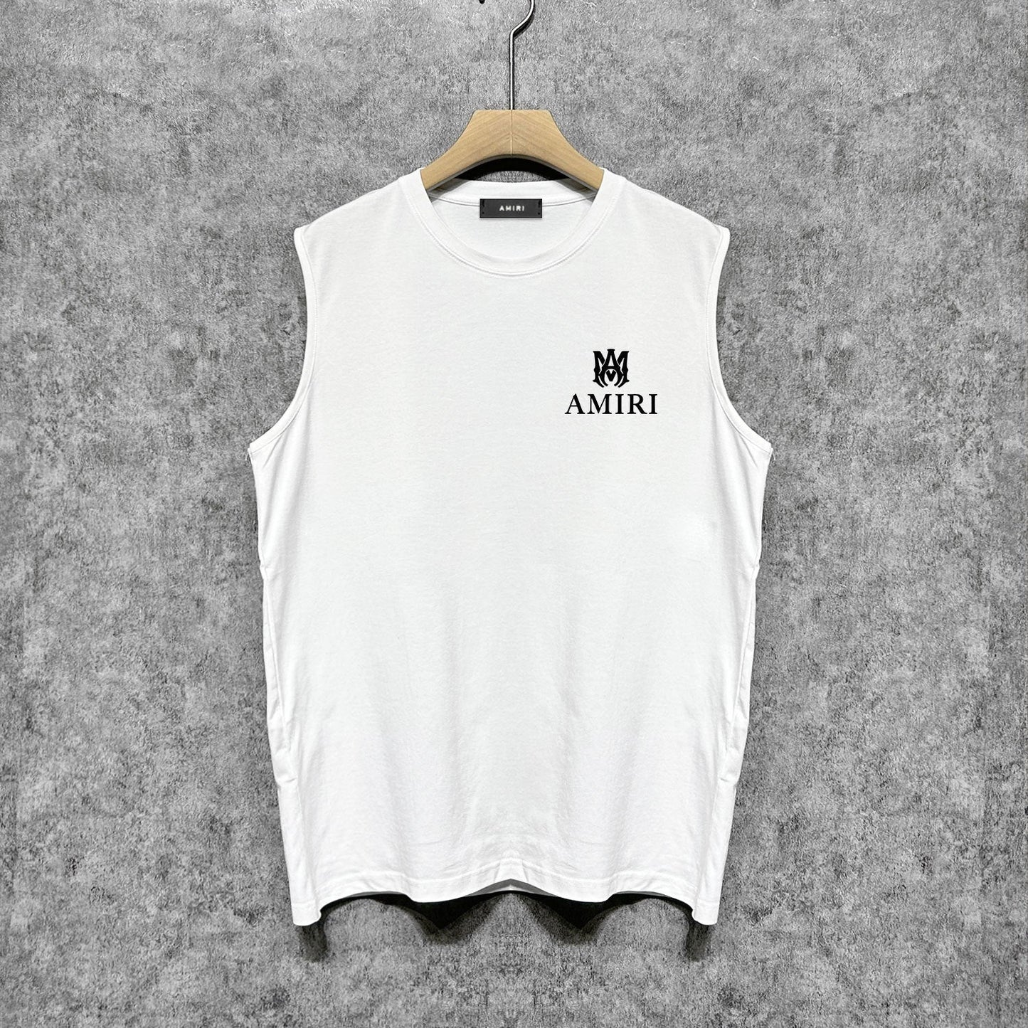 Amiri tank top small spider letter horizontal stripprinting
