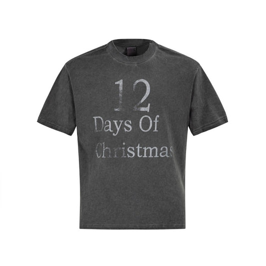 Men's t-shirts: american summer street style distressed washed letter design, premium slightly relaxed fit short sleeve tee