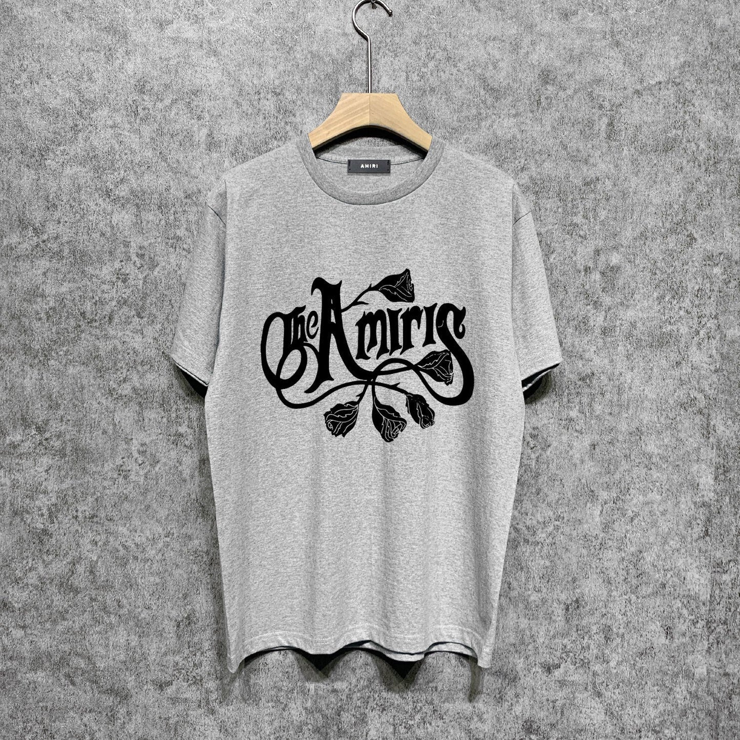 Amiri t shirts morning glory printing short sleeve
