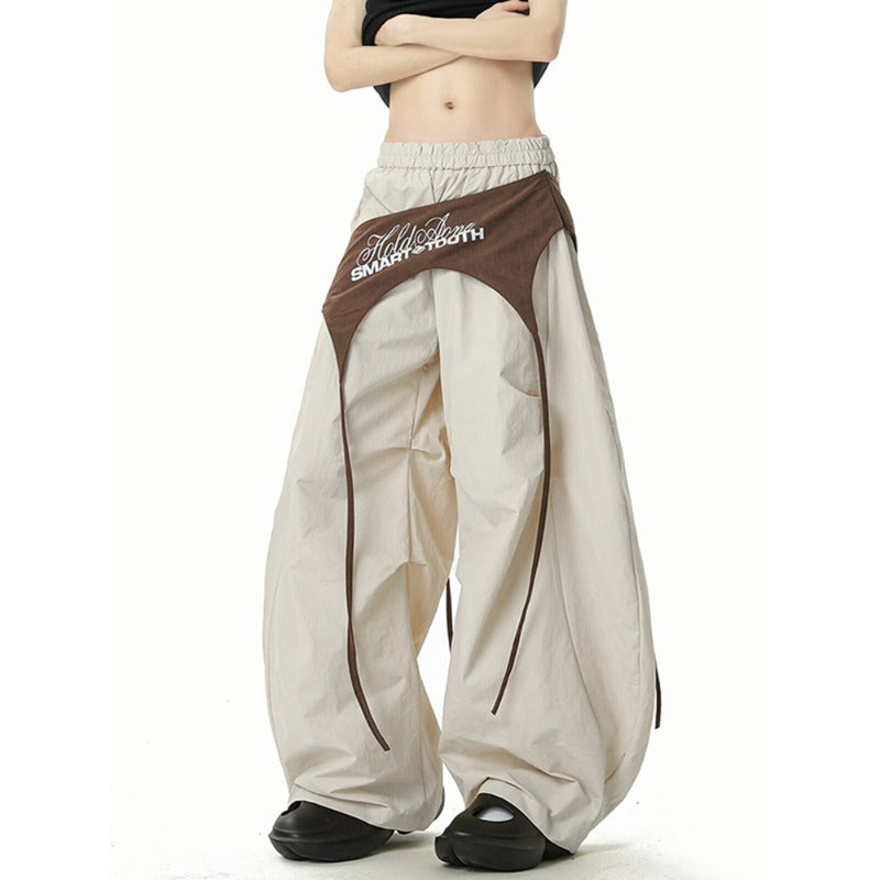 Women casual pants retro loose women summer scimitar pants