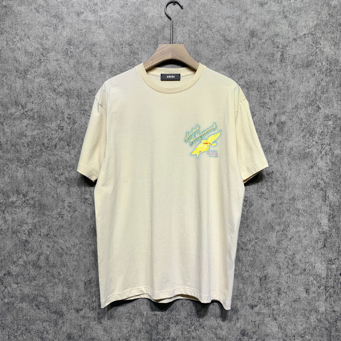 Amiri t shirts star point wings printing short sleeve