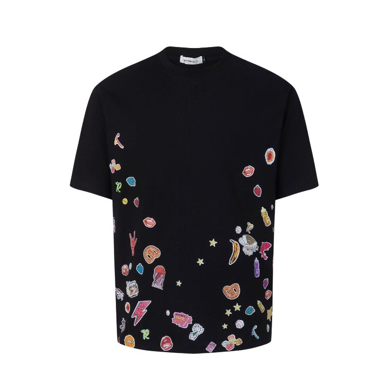 Men's t-shirts: american streetwear summer unisex creative fun design men's loose fit premium short sleeve tee