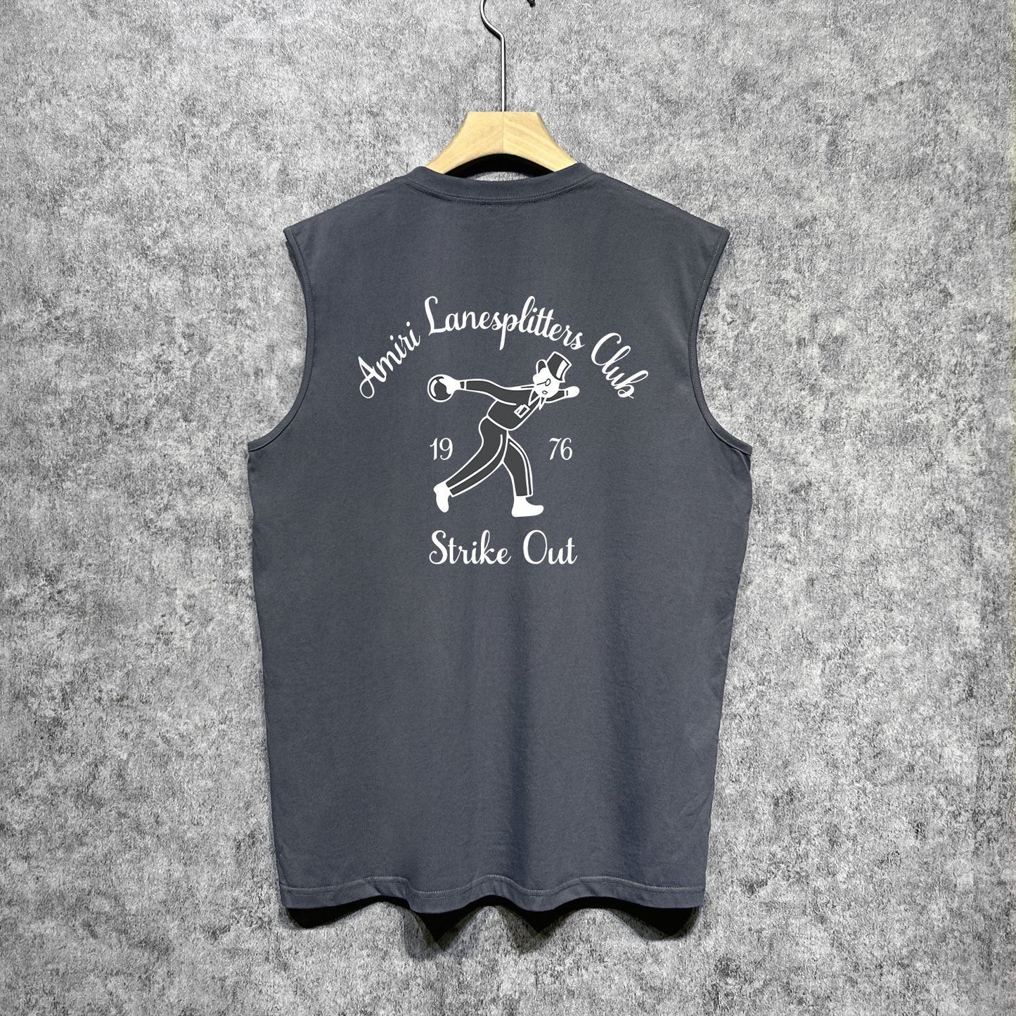 Amiri tank top bowling print