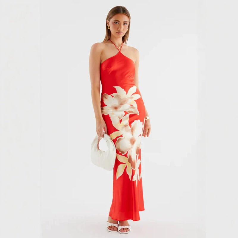 Women's dress - spring/summer cross-border hot seller: amazon & instagram-style, slim-fit printed cami dress for us & european export