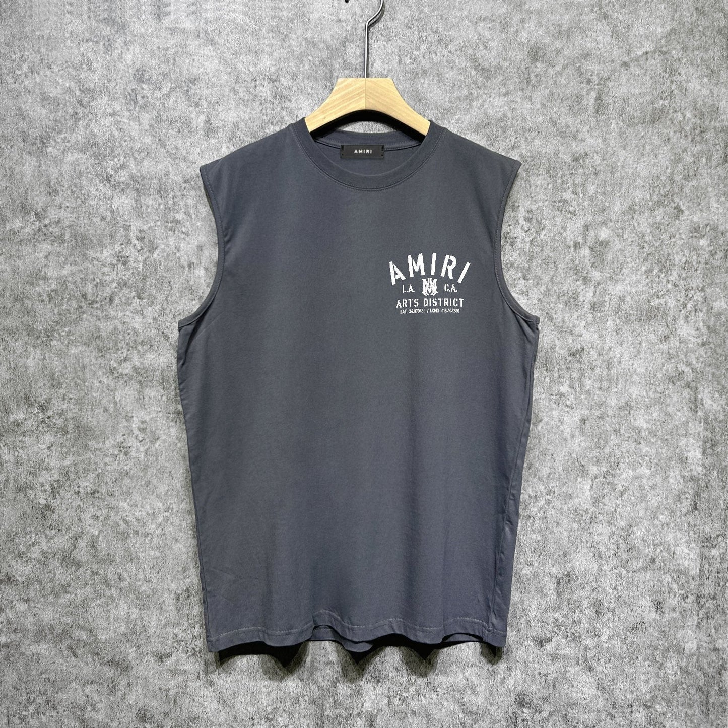 Amiri tank top los angeles california printing