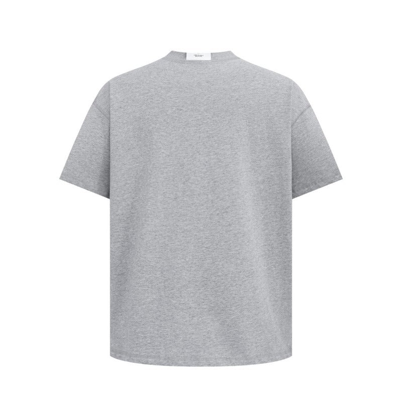Men's t-shirts: american streetwear summer collection - premium structured solid color design, relaxed fit short sleeve tee