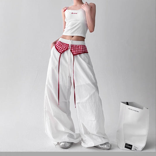 Women casual pants Women's own fart curtain wide leg pants